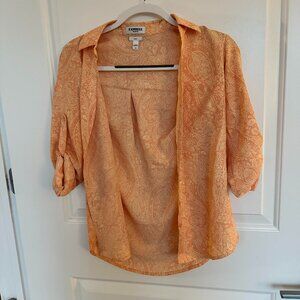 Express Orange work blouse